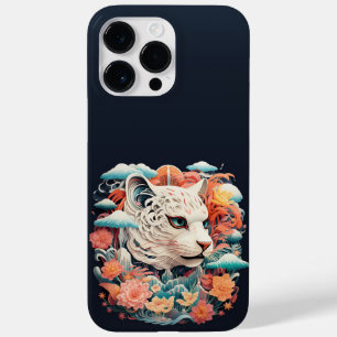 Cute Tiger com flores Cortar Papel