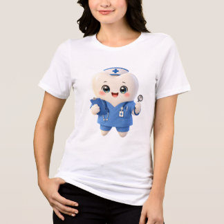Cute Tooth Nurse T-Shirt | Dental Gift