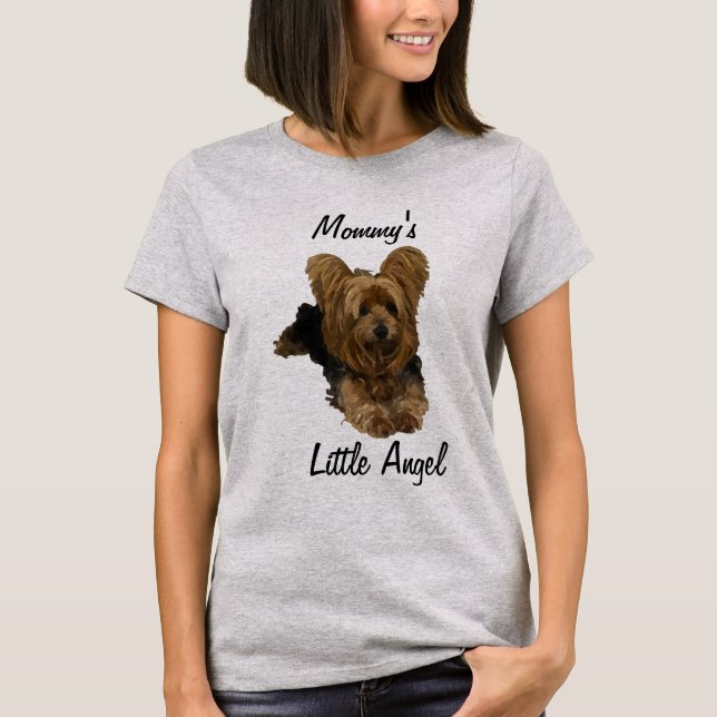 Cute Watercolor Yorkshire Terrier T-Shirt (Frente)