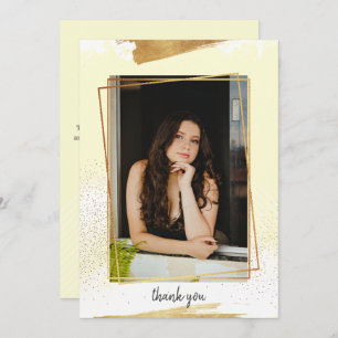 Cute Yello e Cartões de agradecimentos de Graduaçã