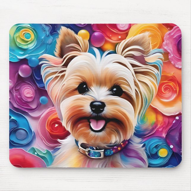 Cute Yorkie Mousepad (Frente)