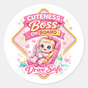 Cuteza a Bordo – Adesivo de Carro para Bebê Fofo