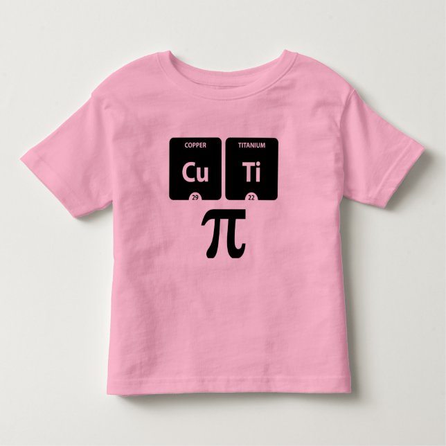 CuTi Pi - Toddler Fine Jersey T-Shirt Rosa (Frente)