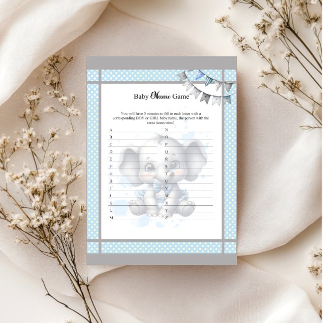 Cutie Blue Elephant Name Game (Criador carregado)
