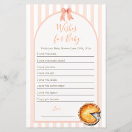 Cutie Pie Orange Gingham Deseja Bebê