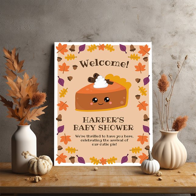 Cutie Pie Poster (You’ll definitely want a piece of this cutie pie fall party poster. )