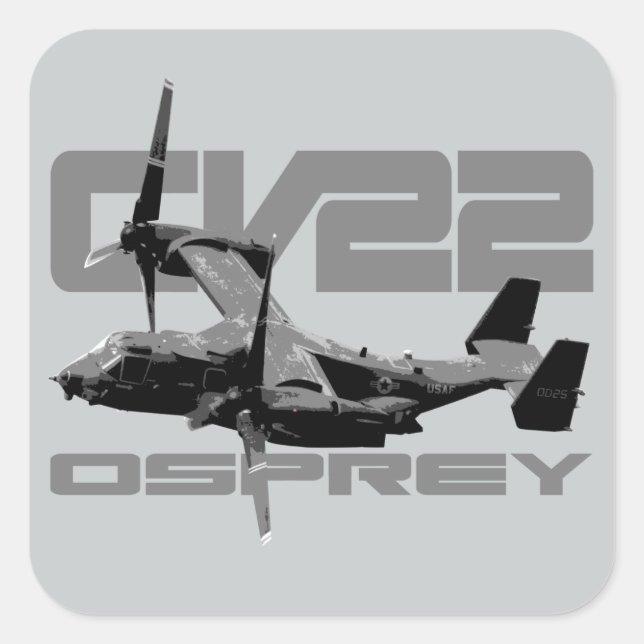CV-22 Autocolantes quadrados OSPREY (Frente)