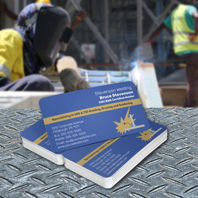CWI | AWS Certified Welder Cartão de visita (Criador carregado)