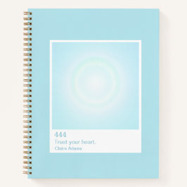 Cyan Blue Aura Swatch Angel Number Notebook