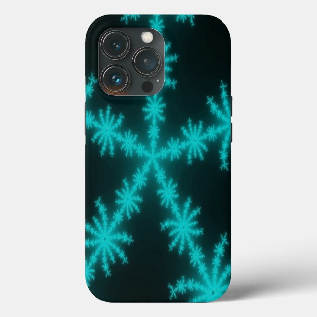 Cyan Snowflake Fractal (Verso)