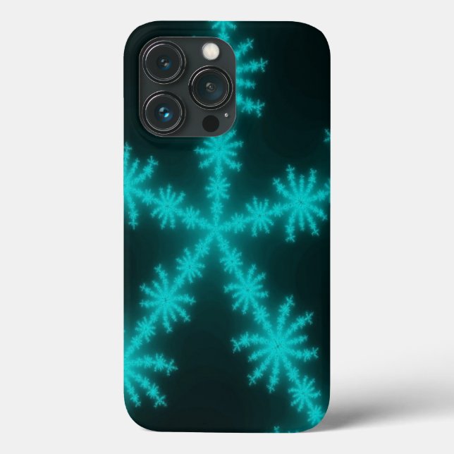 Cyan Snowflake Fractal (Verso)
