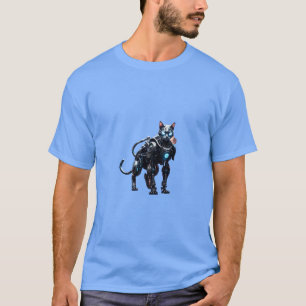 Cyber Cat Samurai T-Shirt ⚔️   Estilo da rua Tóqui