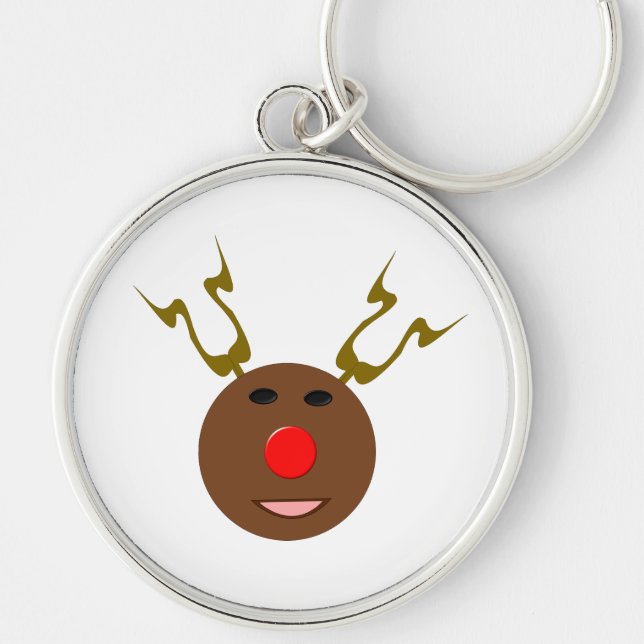 Cyber Christmas Reindeer Chaveiro (Frente)