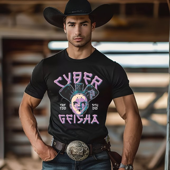 Cyber Geisha T-Shirt (Criador carregado)
