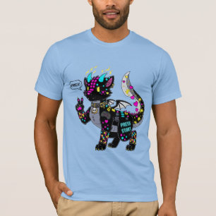 Cyber Neon Gamer Furry T-Shirt