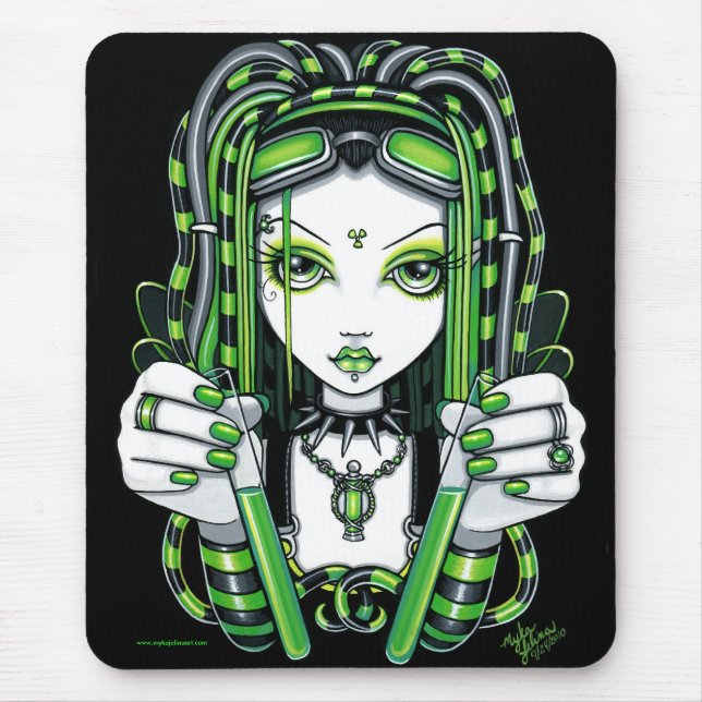 Cybergoth Dark Industrial Fairy Mousepad (Frente)