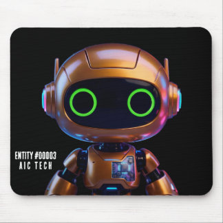 Cyberpunk AI Robot Mouse Pad #00003 | AIC Tech