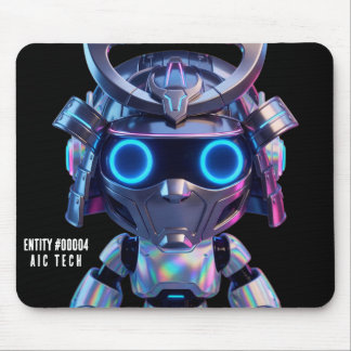 Cyberpunk AI Robot Mouse Pad #00004 | AIC Tech
