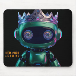 Cyberpunk AI Robot Mouse Pad #00010 | AIC Rustyx