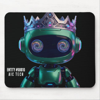 Cyberpunk AI Robot Mouse Pad #00010 | AIC Tech