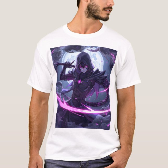 Cyberpunk Assassin Moon T-Shirt (Frente)