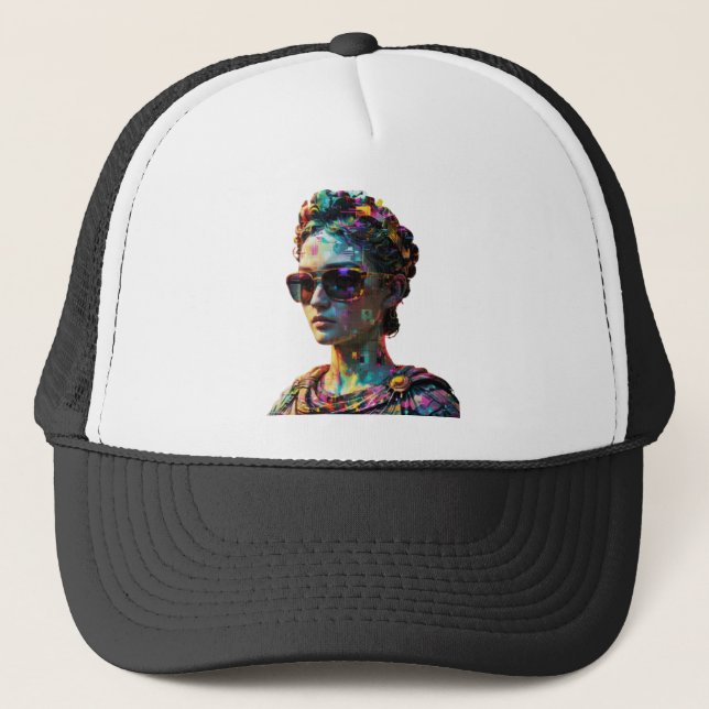 Cyberpunk, Estátua Grega Hat-Vaporwave, Boné estét (Frente)