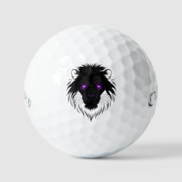 Cyberpunk Lion Golf Ball-Futurística Design