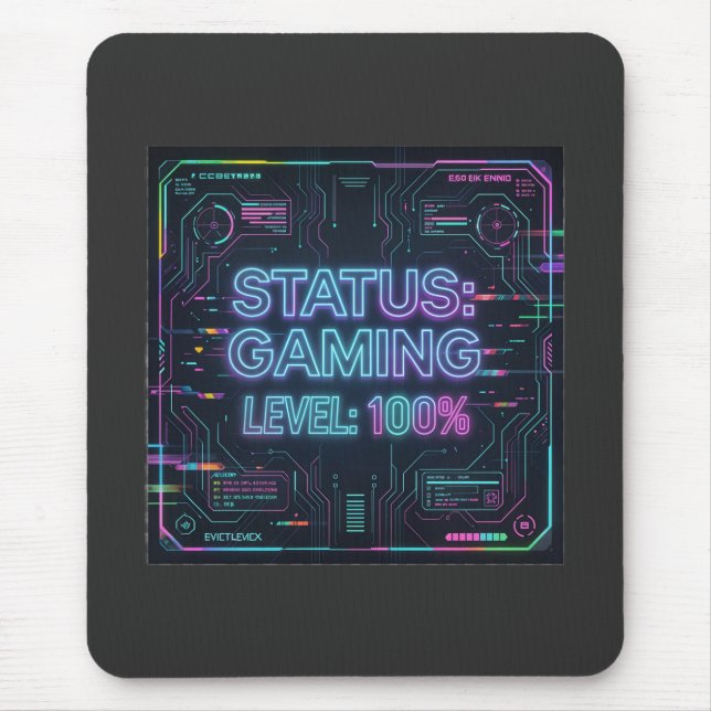 ​Cyberpunk Status Gaming Level 100 mousepad  (Frente)