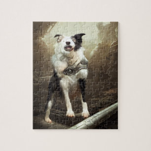 Cyborg Border Collie Jigsee Quebra-cabeça