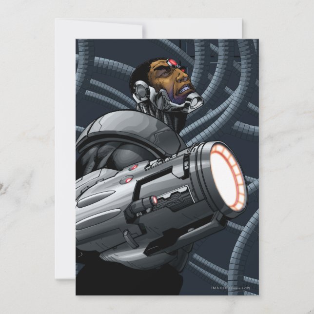 Cyborg e Arma Bust (Frente)