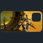 CYBORG TITAN,DESERT HYPERION Science Ficfi<br><div class="desc">Imagem artística, colorida e brilhante de ficção científica em cores amarela, verde, castanha, branca. Titan cyborg da Hyperion com sua vibrante carapaça metálica cromática reflexiva em um ambiente surreal com pirâmides, sol quente, deserto semelhante a uma paisagem egípcia, quadro de animação do filme 3D Hyperion World . É também um...</div>