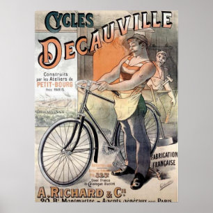Cycle Deauville Vintage French Cycle Poster