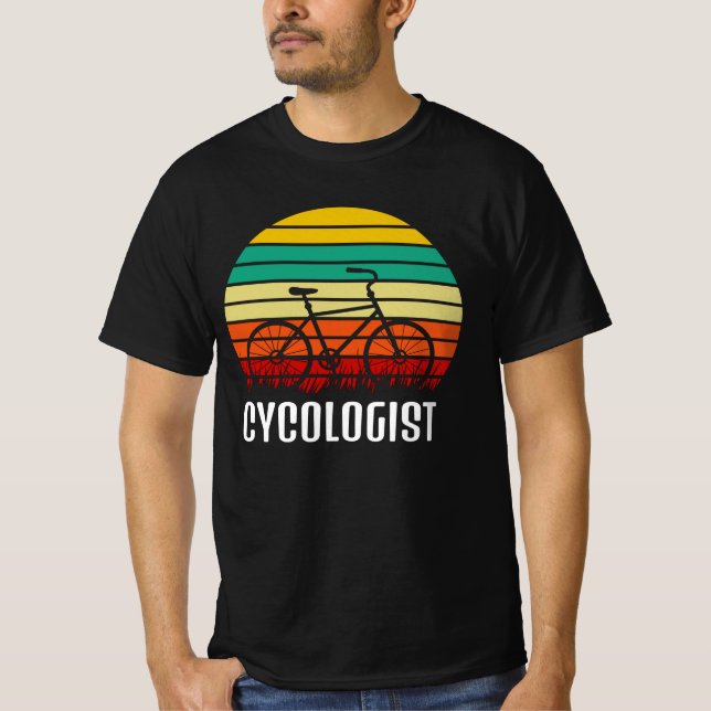 Cycologist - Engraçado Vintage ciclando T-Shirt (Frente)