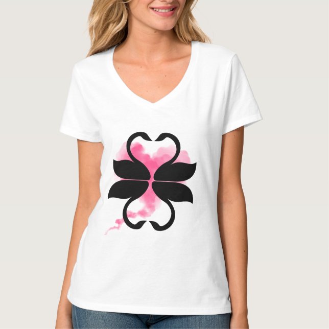 Cygnes Love T-shirt (Frente)