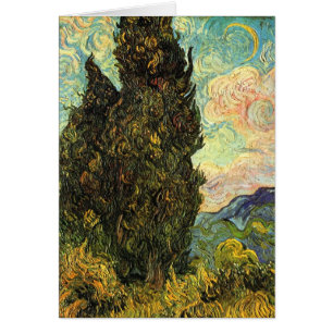 Cypress por Vincent van Gogh - Cartão de Saudaç