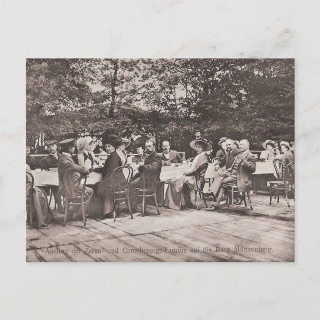 Czare da Família da Rússia & Reais Hesse Cartão Po (Frente)