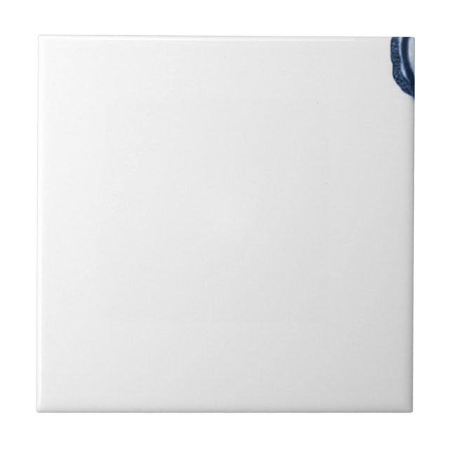 D1 - Azulejo mural da cesta de Delft - D1 (Frente)