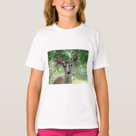 D33 T-shirt de cervo de cauda branca