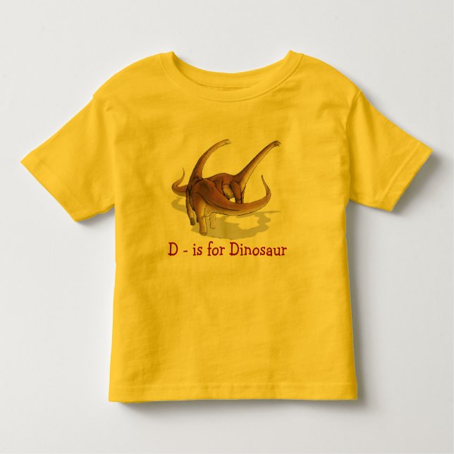 D é para o t-shirt da criança do Alamosaurus do (Frente)