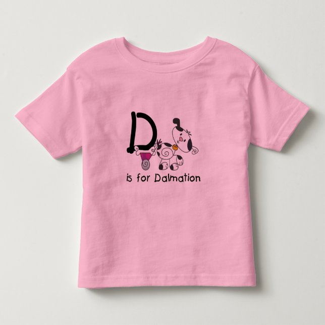 D é para t-shirt e presentes de Dalmation (Frente)
