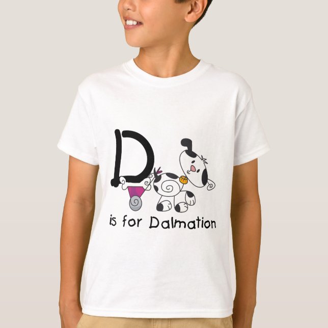 D é para T-shirts e presentes Dalmation (Frente)