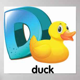 D Para Duck Poster