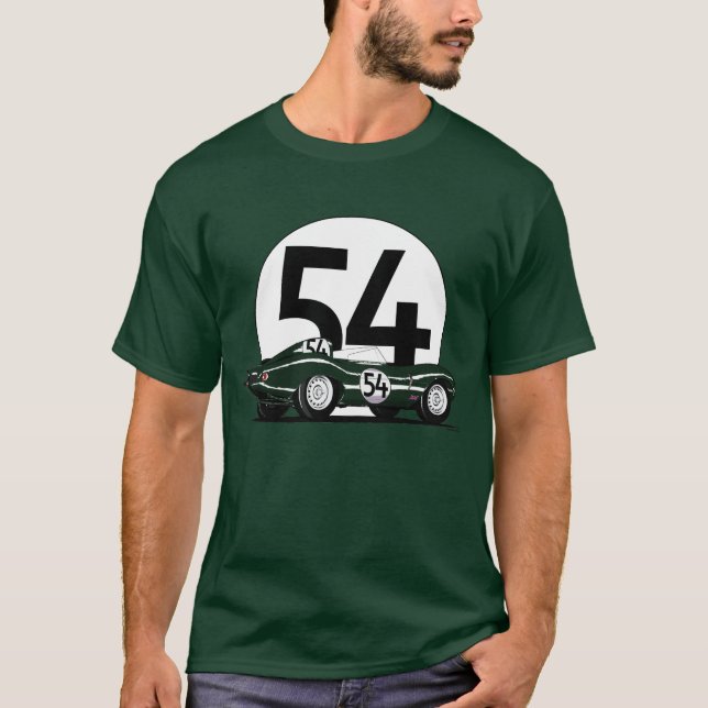 D-tipo t-shirt de Jaguar (Frente)
