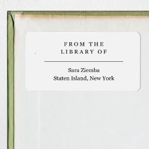 Da Biblioteca da Etiqueta do Livro