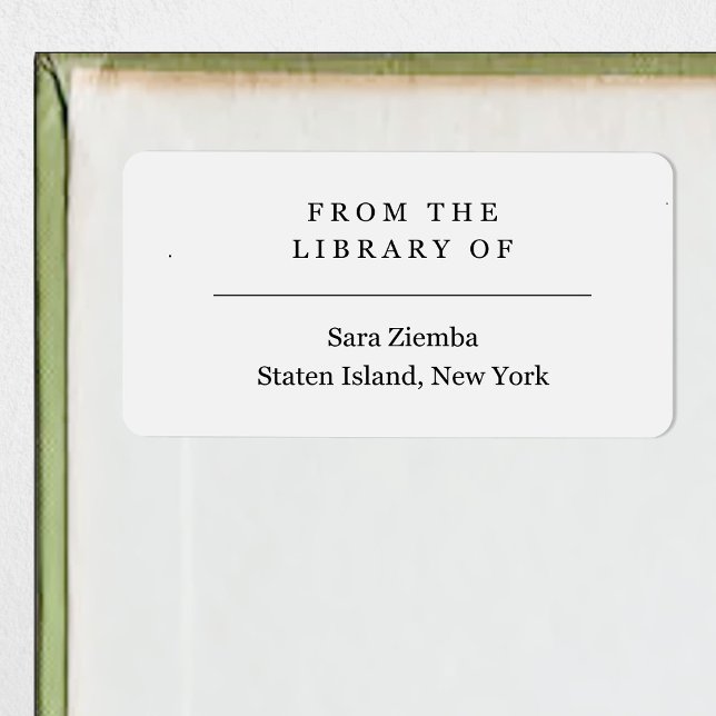 Da Biblioteca da Etiqueta do Livro (Criador carregado)