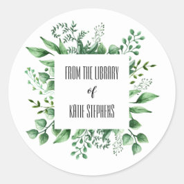 Da Biblioteca De Etiquetas De Livro Personalizadas