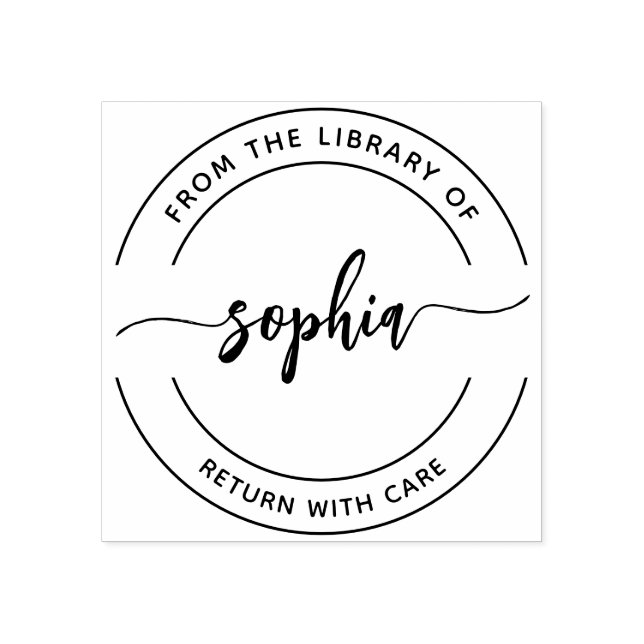 Da Biblioteca Do Legal Carimbo De Borracha (Impressão)