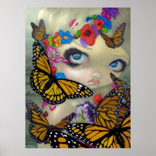 Da borboleta feericamente do IMPRESSÃO da ARTE de