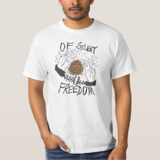 Da camisa silenciosa da liberdade - design da