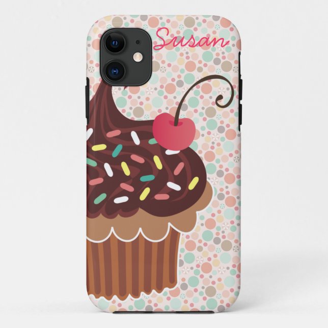 Da Case-Mate Capa Casemate para iPhone 5 Cupcake de Chocolate e (Verso)